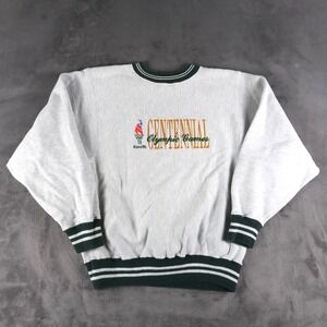 Vintage 90s Champion Sweatshirt Mens M Gray Atlanta 1996 Olympics Reverse Weave